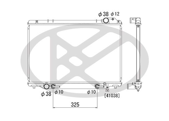 Motora dzesēsanas radiators - PL010991