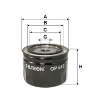 Eļļas filtrs - OP 615