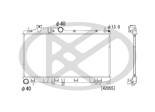 Motora dzesēsanas radiators - PL091663