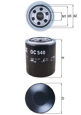 Eļļas filtrs - OC 540