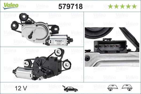 Stiklu tīrītāju motors - 579718