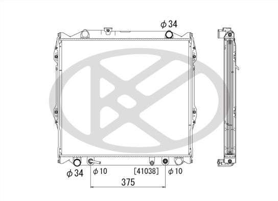 Motora dzesēsanas radiators - PL010666
