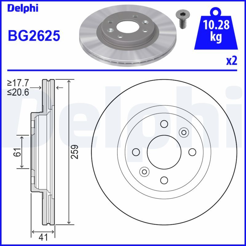 Jarrulevy - BG2625