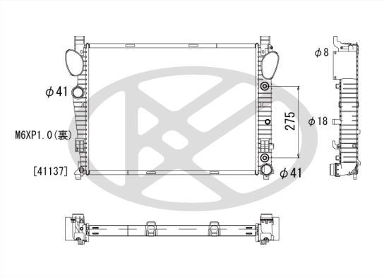 Motora dzesēsanas radiators - PL412898