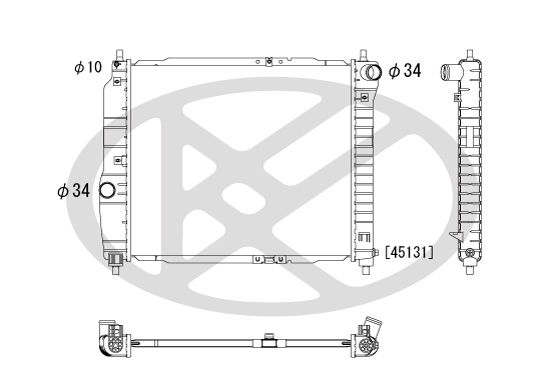 Motora dzesēsanas radiators - PL312156R