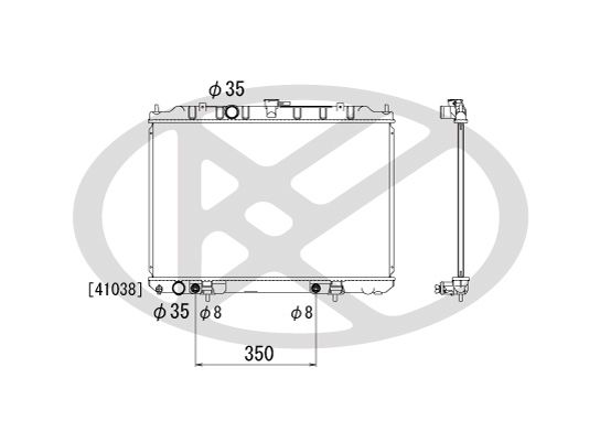 Motora dzesēsanas radiators - PL021764R