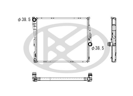 Motora dzesēsanas radiators - PL422544