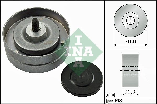 Celiņu siksnas rullītis - 532 0463 10