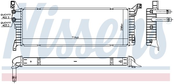Alalämpötilajäähdytin, ahtoilmajäähdytin - 606087