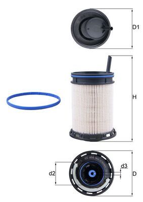 Degvielas filtrs - KX 494D