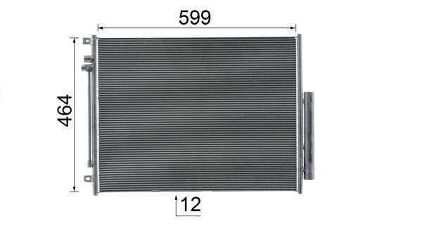 Lauhdutin, ilmastointilaite - AC 1086 000S
