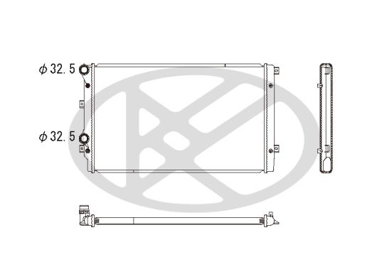 Motora dzesēsanas radiators - PL452662