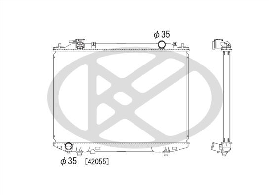 Motora dzesēsanas radiators - PL062934