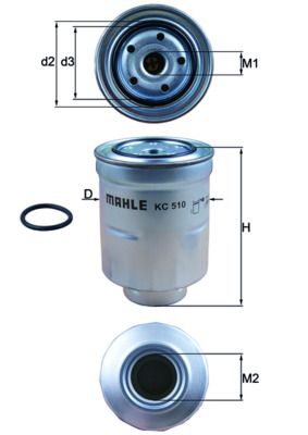 Degvielas filtrs - KC 510D
