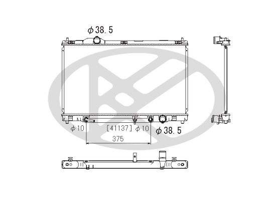 Motora dzesēsanas radiators - PL012715