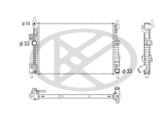 Motora dzesēsanas radiators - PL322847