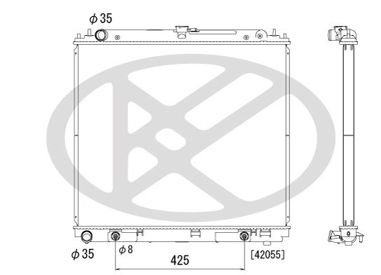 Motora dzesēsanas radiators - PL021964