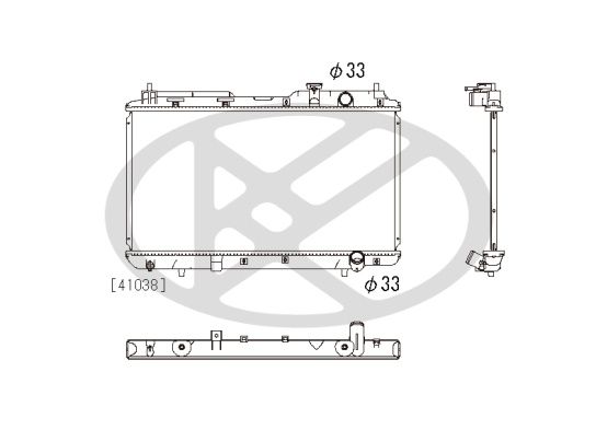 Motora dzesēsanas radiators - PL082691
