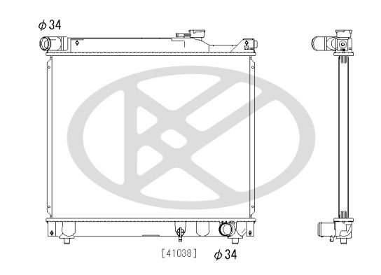Motora dzesēsanas radiators - PL103113