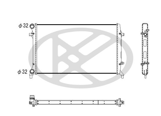 Motora dzesēsanas radiators - PL452996