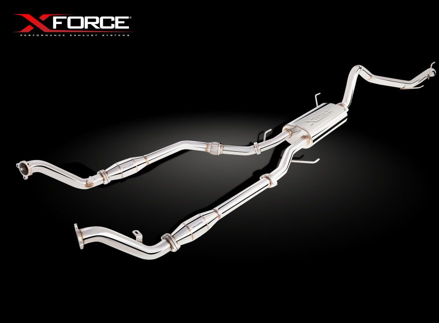 2.5" Turbo-Back System with High-Flow Catalytic Converters, 304 Stainless Steel (for track and off road use only) - ES-TL200WC-TBS