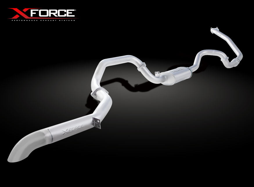 3" Turbo-Back System, 409 Raw Stainless Steel (for track and off road use only) - E4-TL80-02-TBS