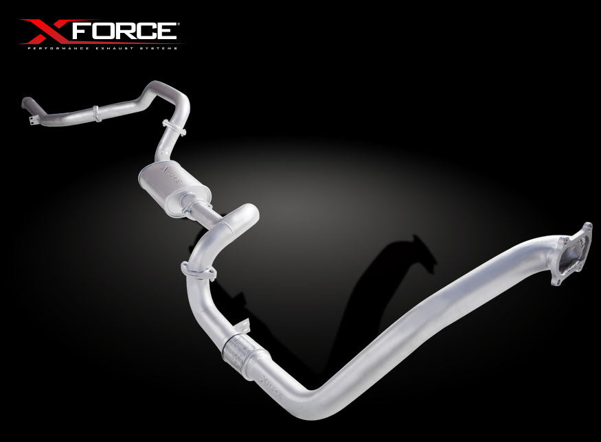 3" Turbo-Back System, 409 Raw Stainless Steel (for track and off road use only) - E4-TL80-02-TBS