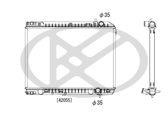 Motora dzesēsanas radiators - PL822549R