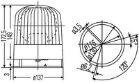 Mirgojošā gaismas signāla lukturis - 2RL 007 550-001