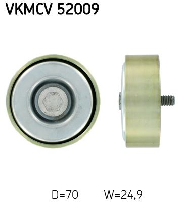 Ohjainrulla, moniurahihna - VKMCV 52009