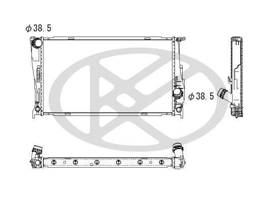 Motora dzesēsanas radiators - PL422924