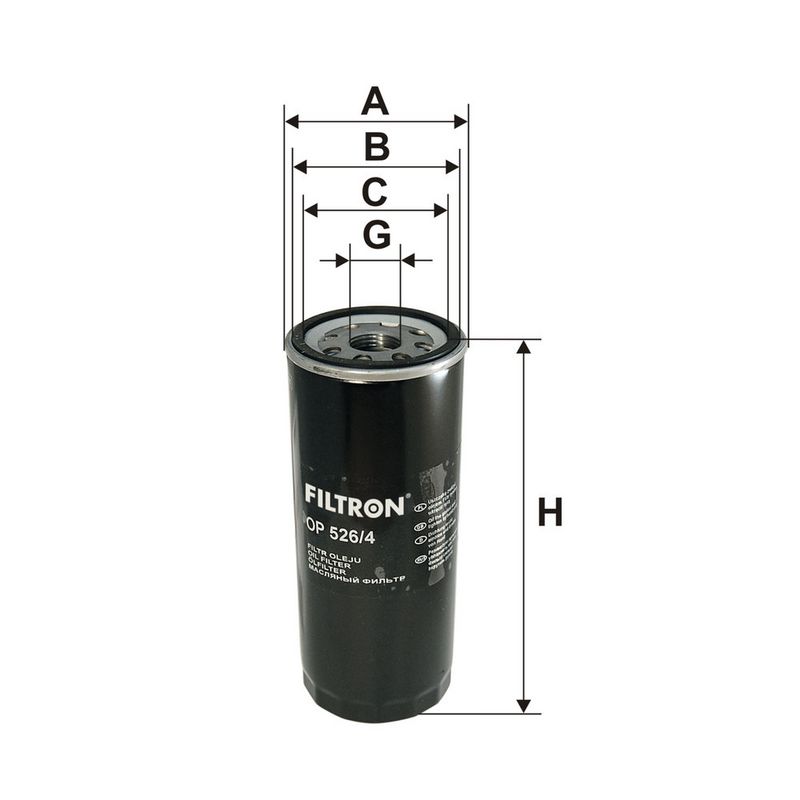Eļļas filtrs - OP 526/4