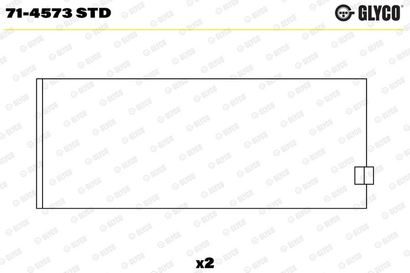 Klaņa apakšējās galvas ieliktnis - 71-4573 STD