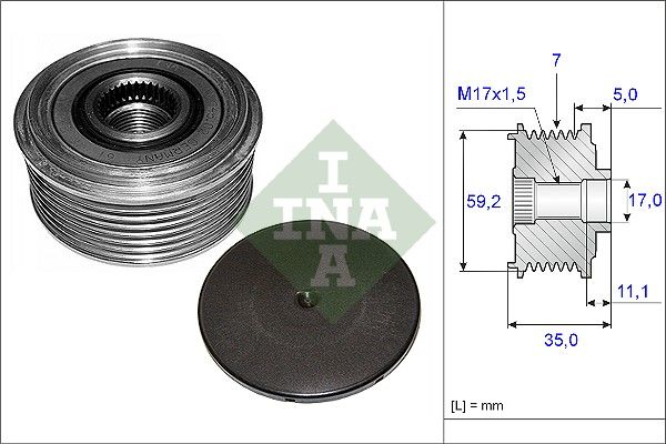 Ģeneratora skriemelis - 535 0087 10