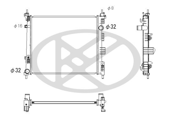Motora dzesēsanas radiators - PL022899