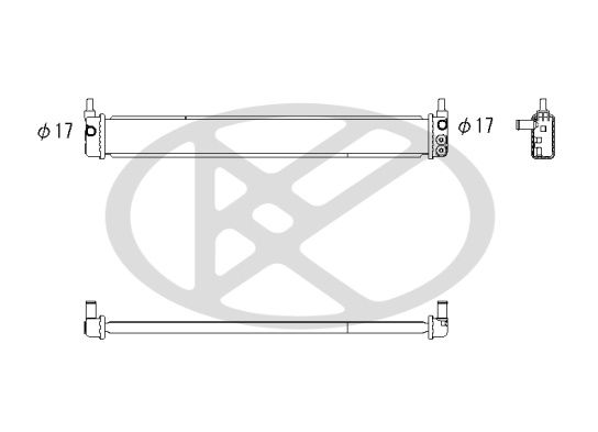 Motora dzesēsanas radiators - PL012296