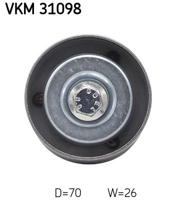 Ohjainrulla, moniurahihna - VKM 31098