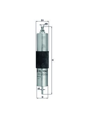Degvielas filtrs - KL 104/1