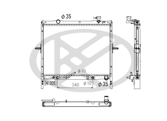 Motora dzesēsanas radiators - PL822593
