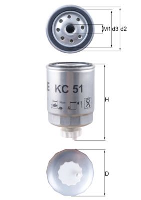 Degvielas filtrs - KC 51