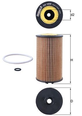 Eļļas filtrs - OX 1058D