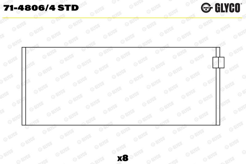 Klaņa apakšējās galvas ieliktnis - 71-4806/4 STD