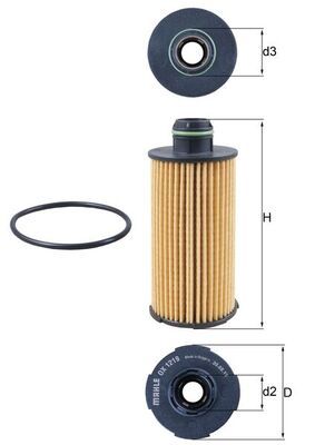 Eļļas filtrs - OX 1219D
