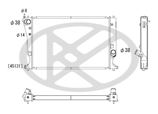 Motora dzesēsanas radiators - PL012118