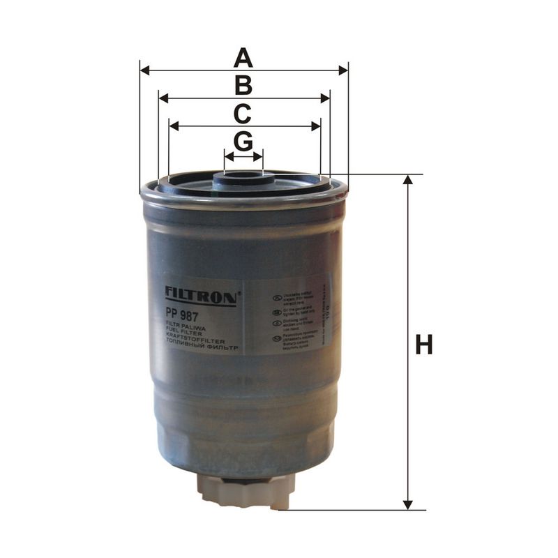Degvielas filtrs - PP 987