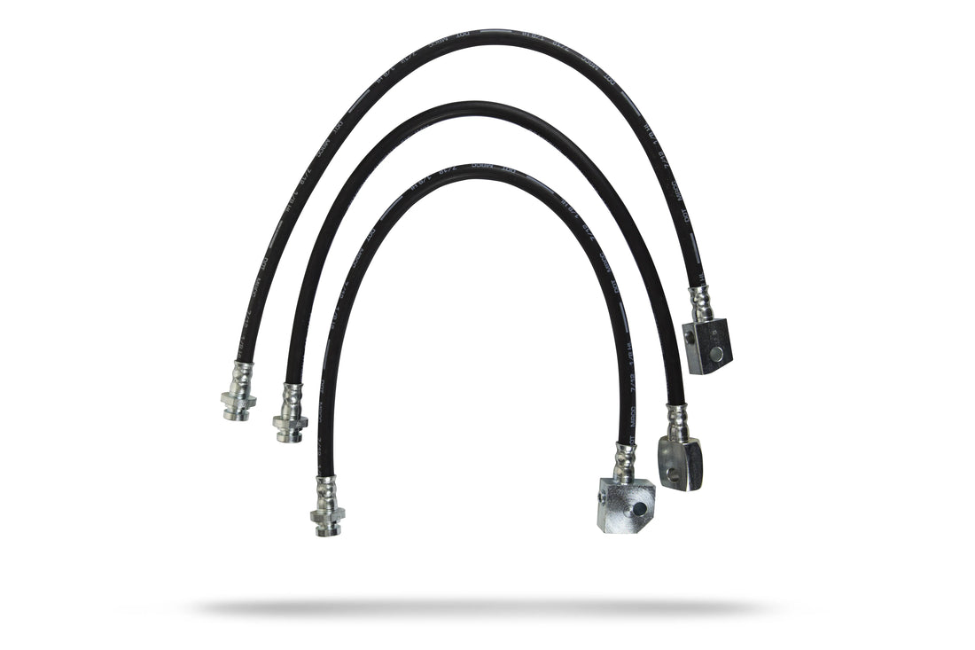 Pedders Extended Rubber Brake Hose Kit (ABS) - 5500