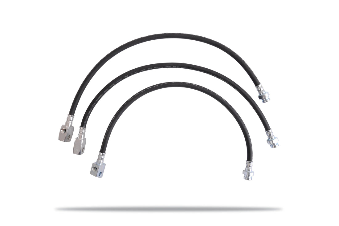 Pedders Extended Rubber Brake Hose Kit (ABS) - 5502