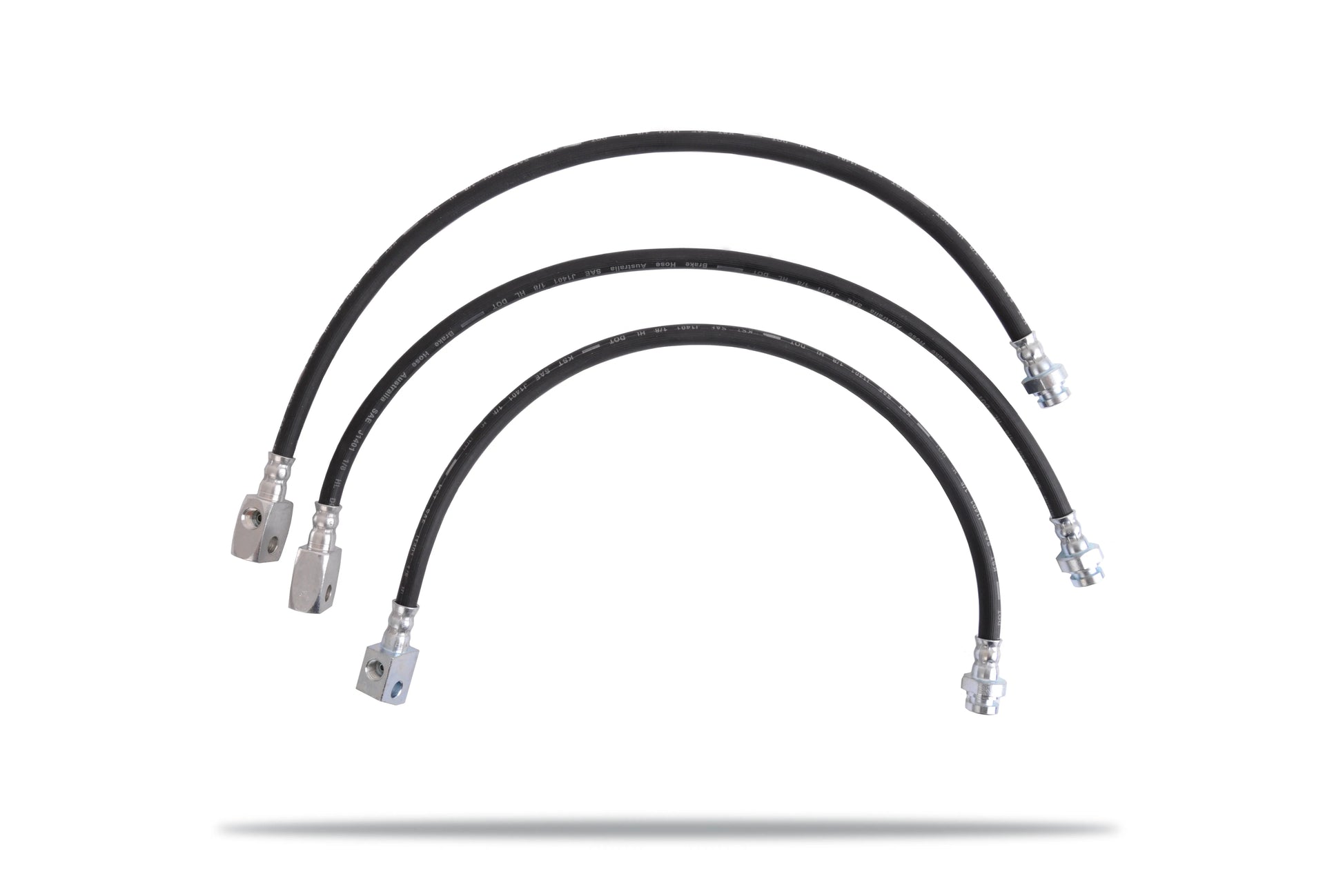 Pedders Extended Rubber Brake Hose Kit (ABS) - 5502