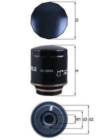 Eļļas filtrs - OC 593/3