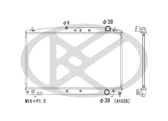 Motora dzesēsanas radiators - PL011872